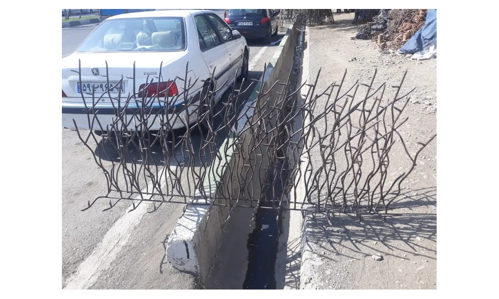 حفاظ شاخ گوزنی روی دیوار با رنگ‌آمیزی کوره‌ای