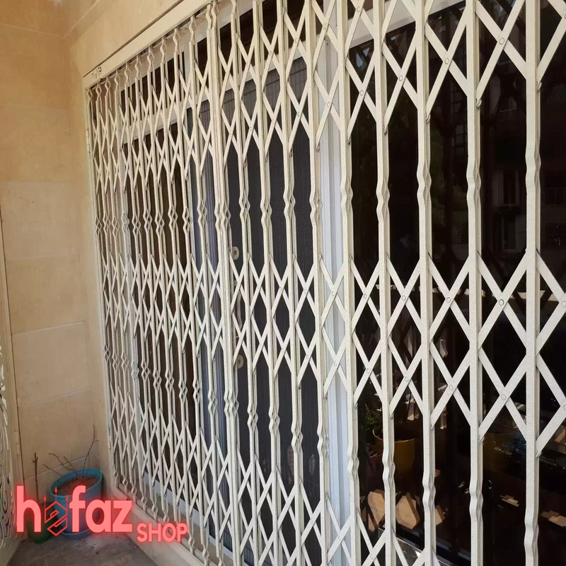 حفاظ اکاردئونی پرچ مخفی سفید رنگ