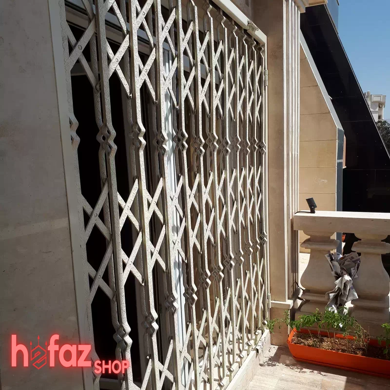 حفاظ اکاردئونی پرچ مخفی دوبله برای تراس