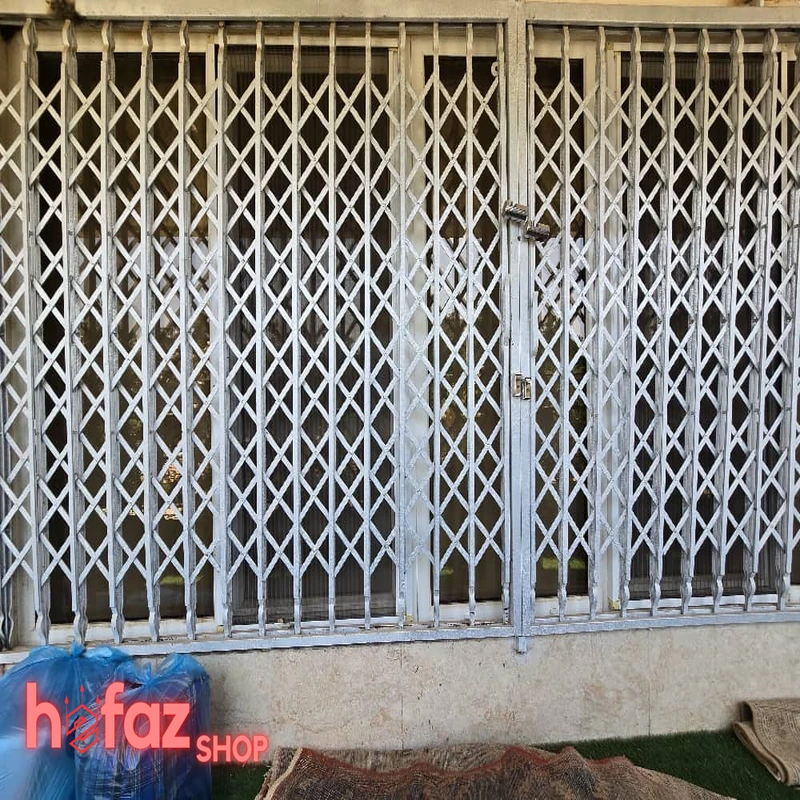 حفاظ بالکن آکاردئونی تمام گل