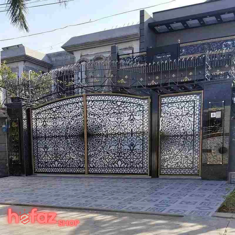 عکس درب حیاط لیزری