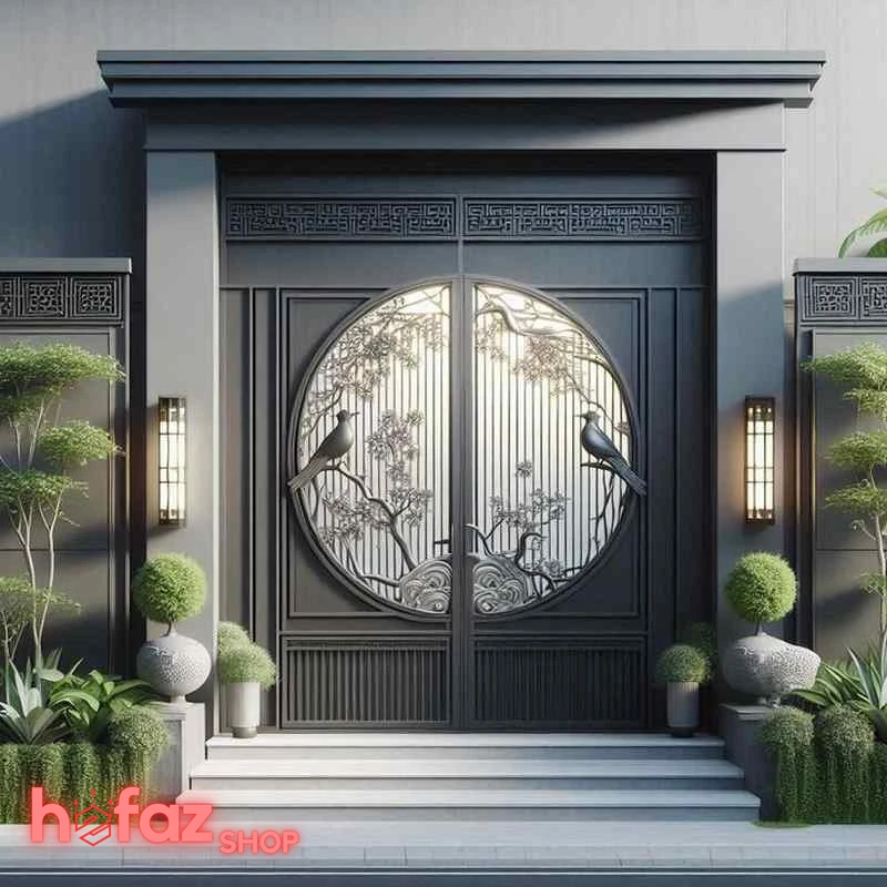 رنگ درب حیاط ساده و شیک