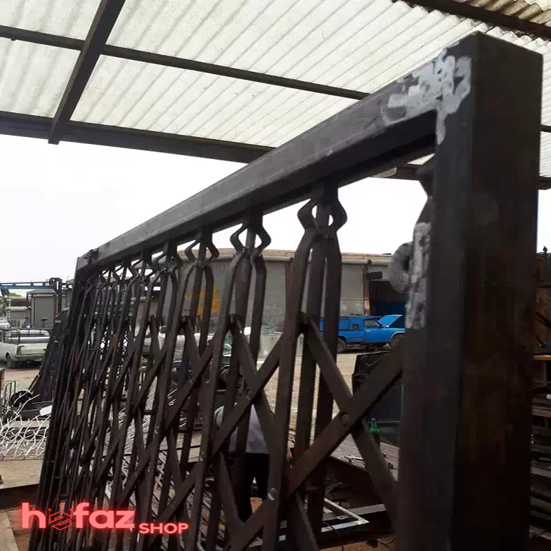 درب کشویی آکاردئونی ساده