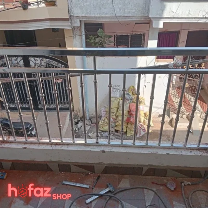 حفاظ استیل بالکن گوی و مفصل با طراحی شیک
