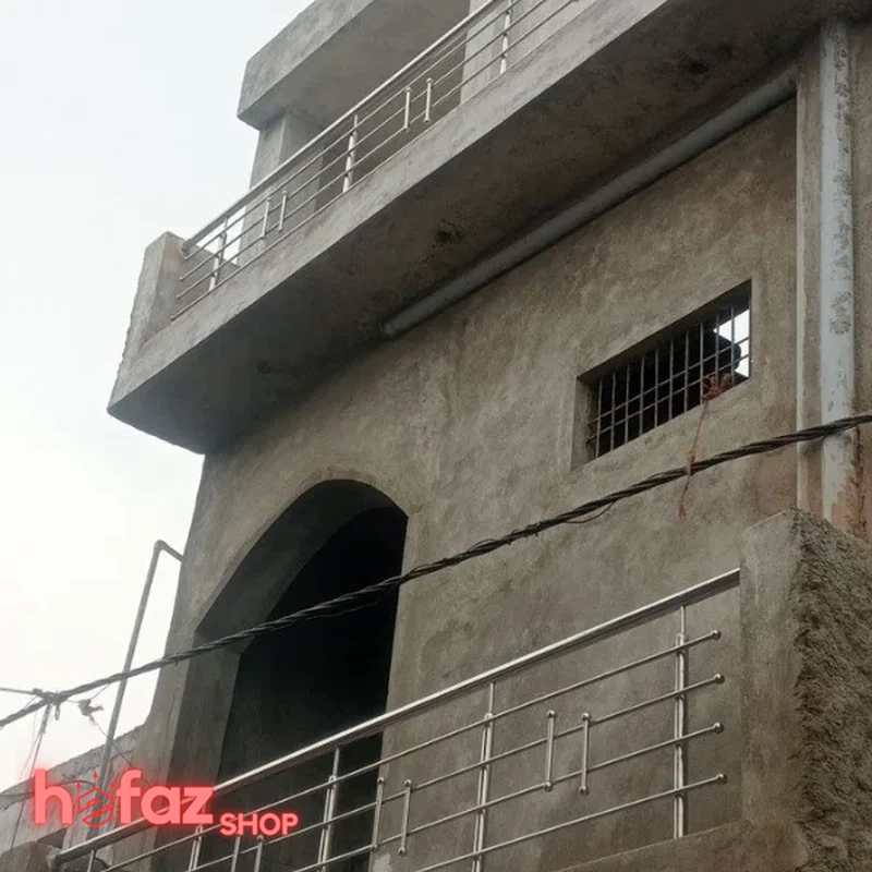 نرده بالکن استیل طرح گوی و مفصل با دوام بالا