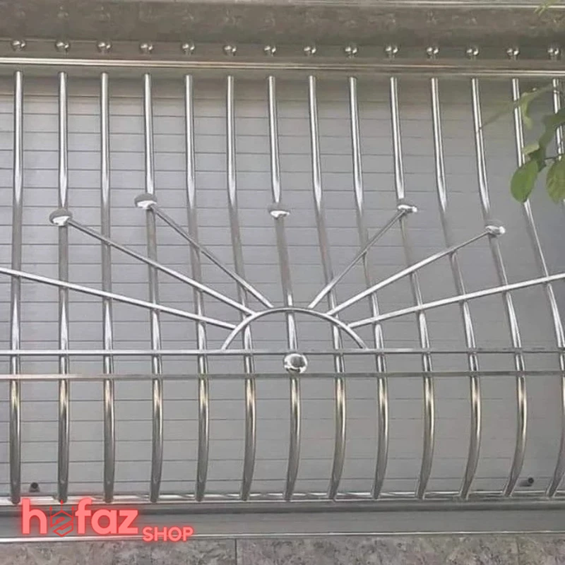حفاظ پنجره استیل مدرن طرح منحنی