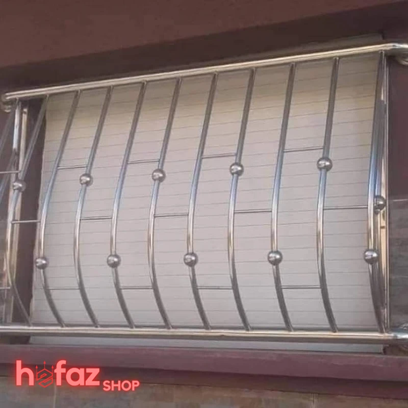 خرید نرده حفاظ پنجره استیل منحنی