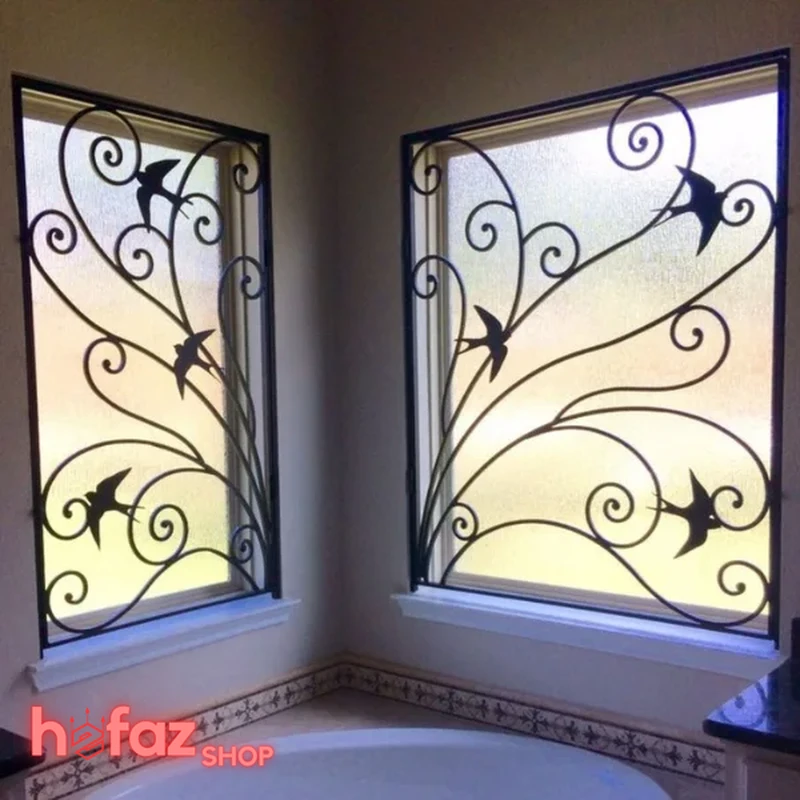 حفاظ پنجره فرفورژه رنگ کوره ای الکترواستاتیک