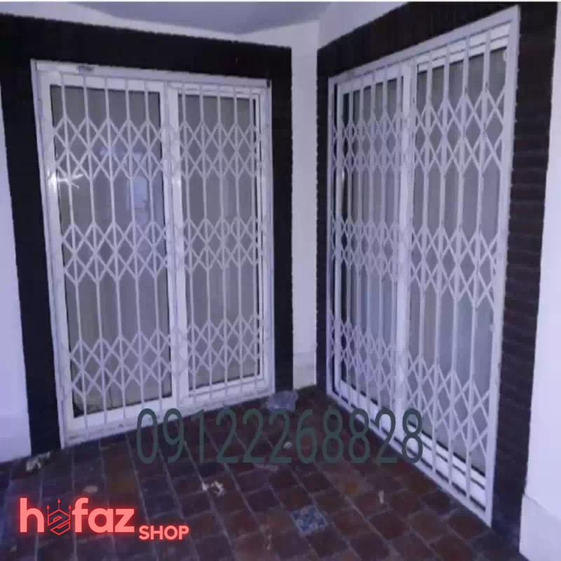 حفاظ اکاردئونی ریلی کشویی برای درب های بزرگ