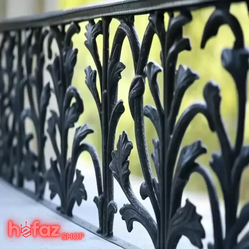 حفاظ بالکن فلزی طرح دار مشکی