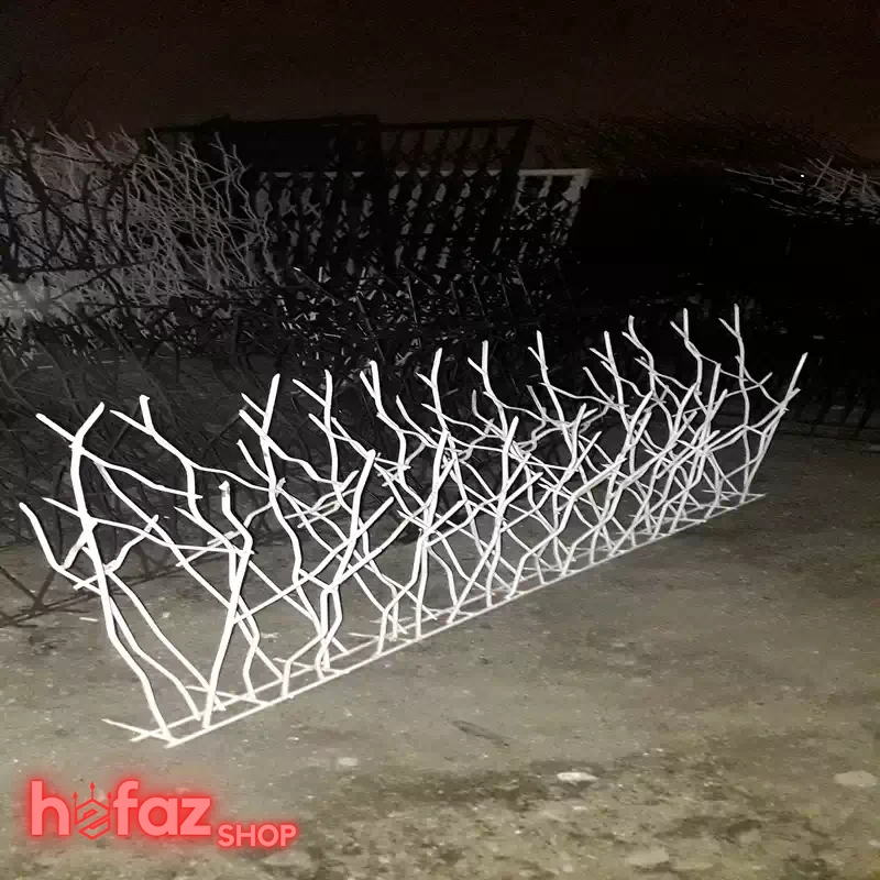 نمای جانبی حفاظ شاخ گوزنی با تراکم 20