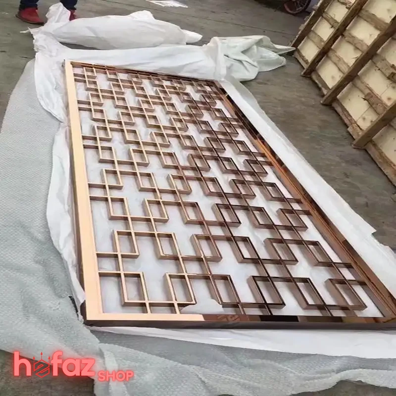 قیمت ارزان حفاظ درب ورودی آپارتمان لولایی طرح آجری جدید