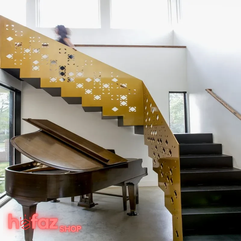 خرید نرده راه پله پروفیلی