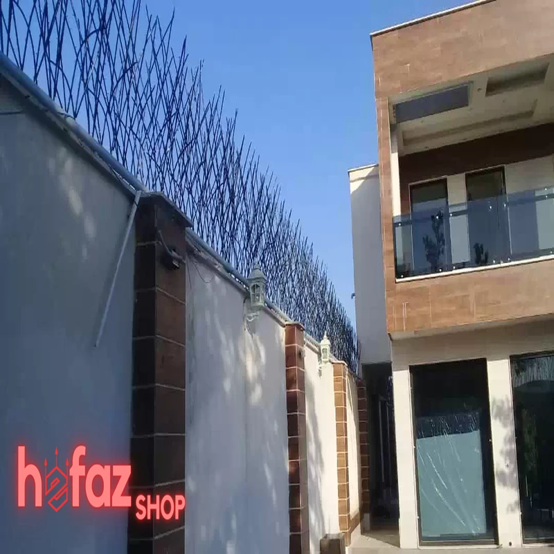 حفاظ شاخ گوزنی نصب شده بروی دیوار