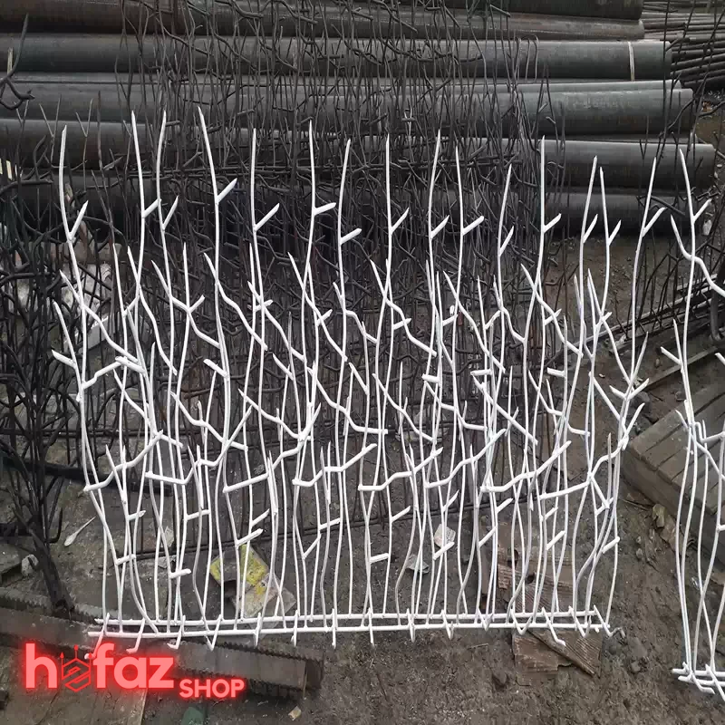 حفا شاخ گوزنی با ارتفاع 130 سانت سفید رنگ از روبرو