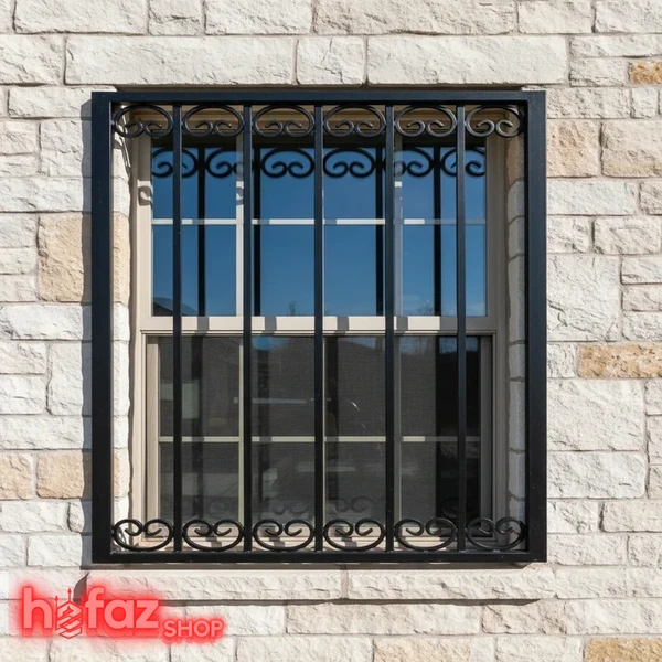 نرده پنجره 2قلوه ای