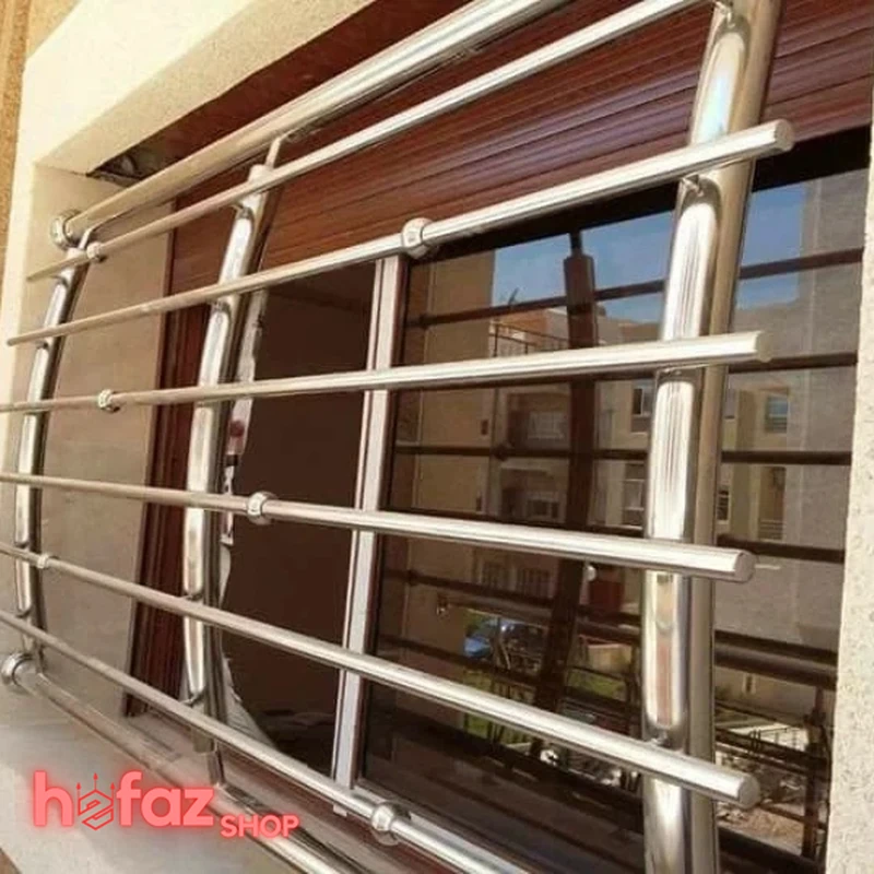 قیمت حفاظ استیل منحنی پنجره (شکمدار)
