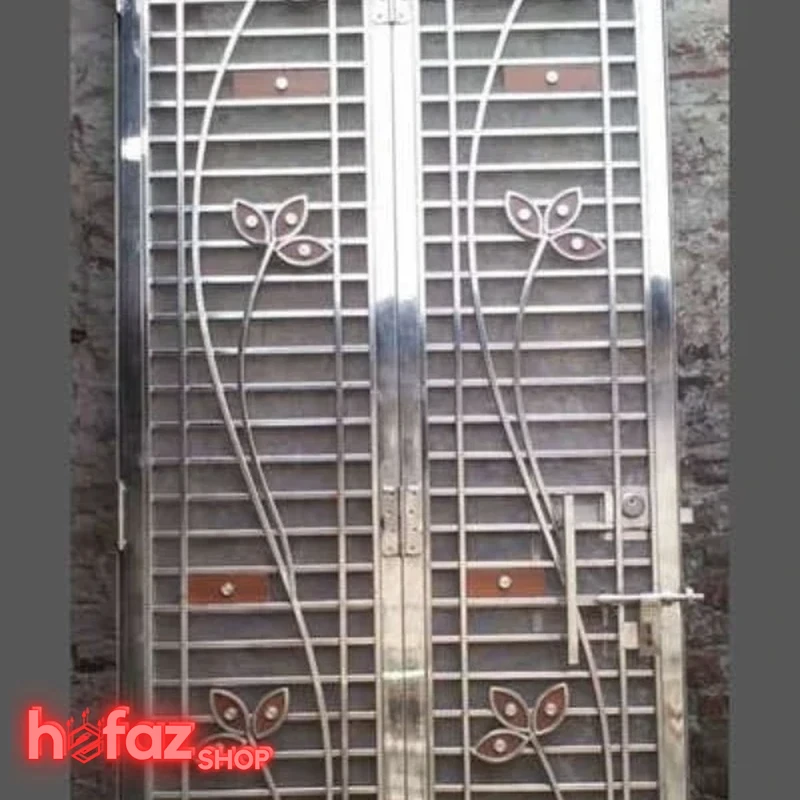 حفاظ درب آپارتمان استیل طرح دار