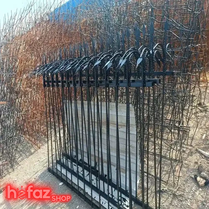 حفاظ دیوار سرنیزه سرخم سه سر ارتفاع 120