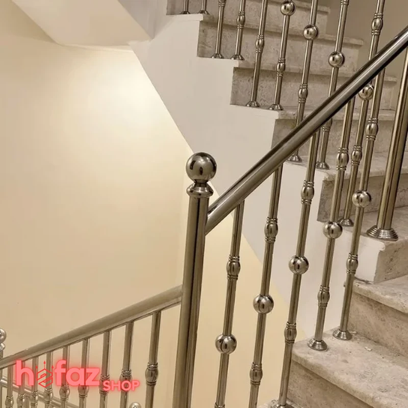 خرید نرده راه پله استیل افقی