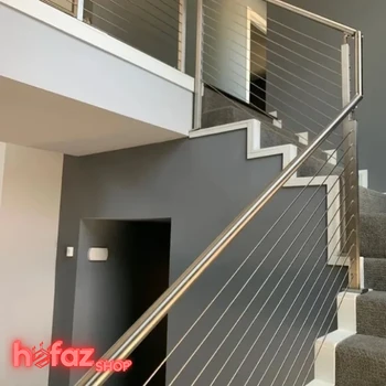 نرده راه پله استیل عمودی