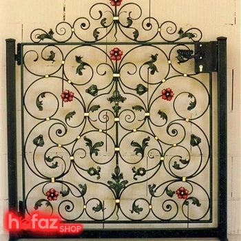 حفاظ پنجره فرفورژه مدل گل سرخ