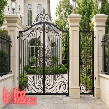 عکس درب باغ ویلایی فرفورژه مدل اورلیا