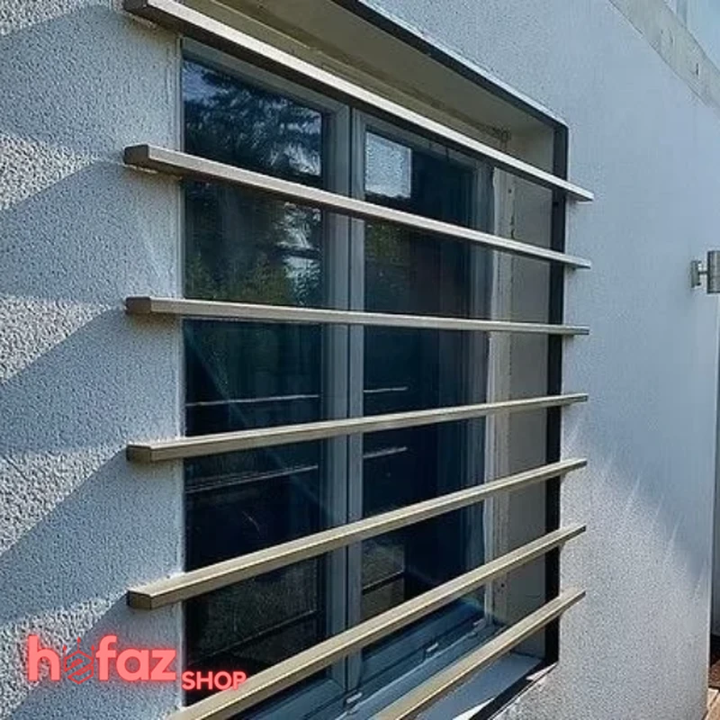 حفاظ پنجره استیل میله‌ای