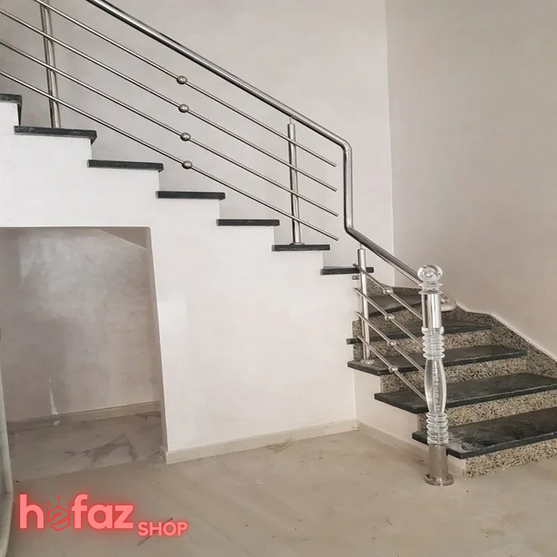 انواع حفاظ راه پله استیل