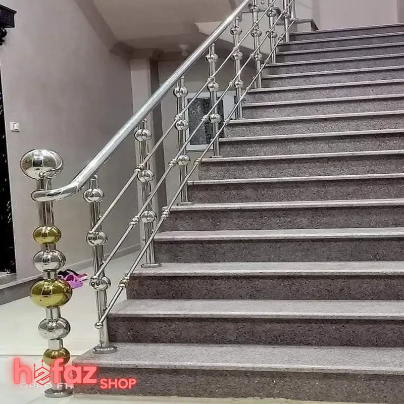 مدل جدید نرده راه پله استیل