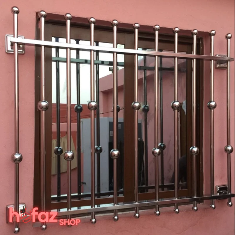 نصب حفاظ پنجره استیل گوی و مفصل