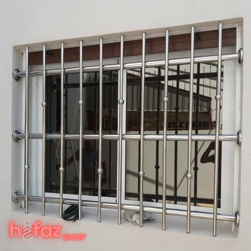 حفاظ پنجره استیل مدل گوی و مفصل