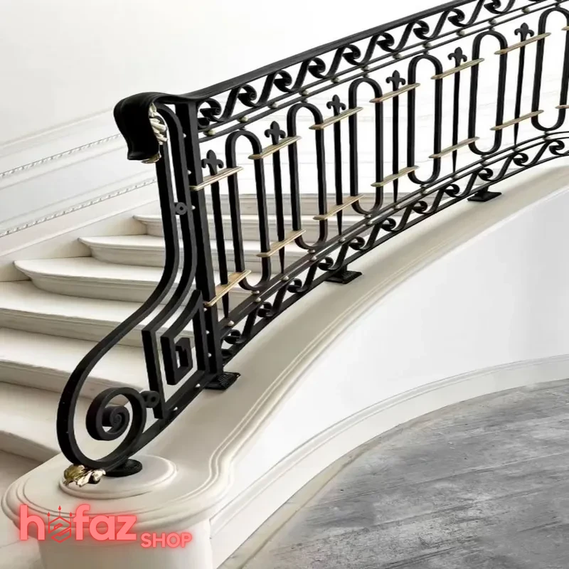 نصب و اجرای حفاظ راه پله فرفورژه