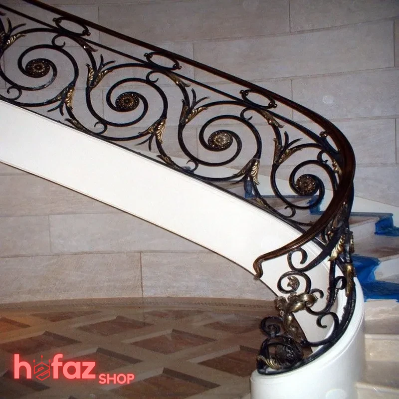 مدل جدید نرده راه پله فرفورژه