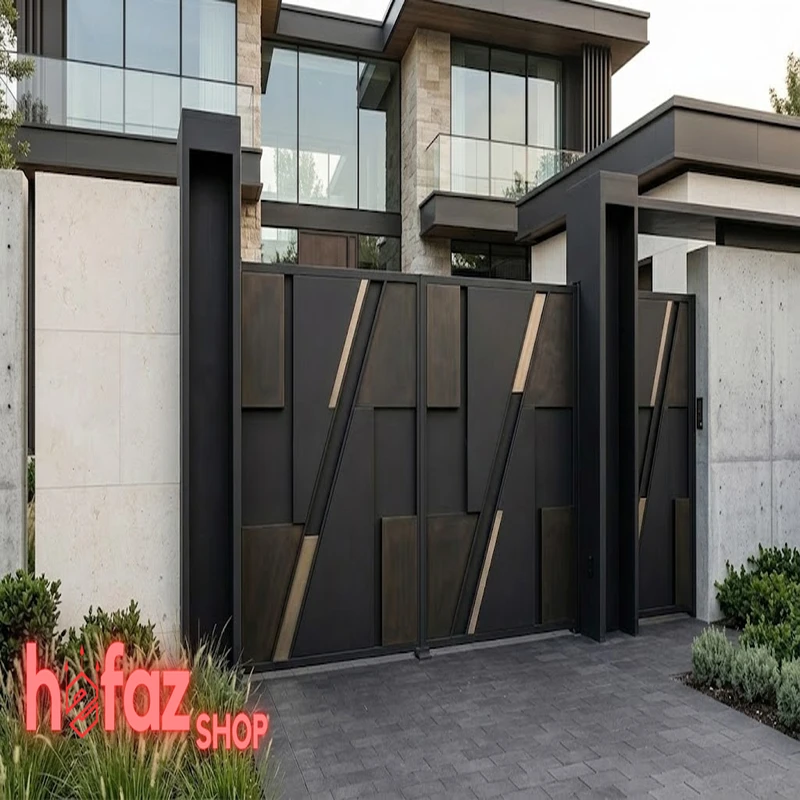 انواع درب پارکینگ ریلی و درب باغی مدرن اپکس